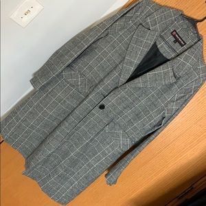 Gray plaid Coat
